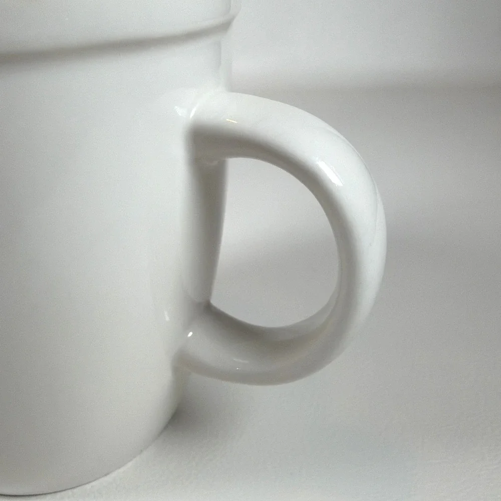 Vintage 2001 Starbucks Barista White Coffee Mug ESTD 1971 Logo